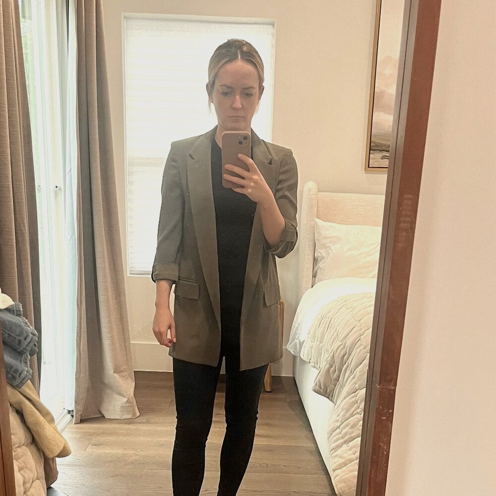 Aritzia Babaton olive green blazer - 0